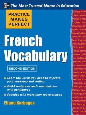cover image of Practice Makes Perfect French Vocabulary